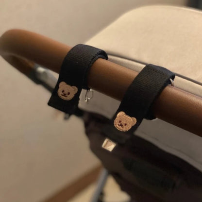 2Pcs Bear Baby Stroller Hooks Multifunction Hook for Baby Carriage Pram Baby Stroller Accessories
