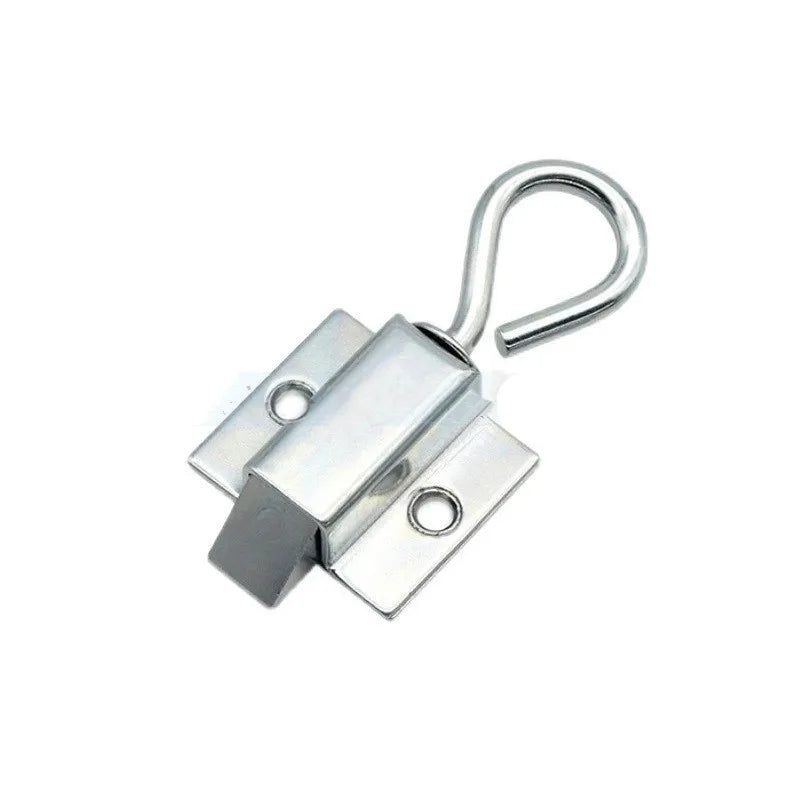 Window Gate Security Pull Ring Spring Bounce Door Bolt Anti-theft  Latch Lock Carbon Steel Retractable Hasp Industrial Hardware