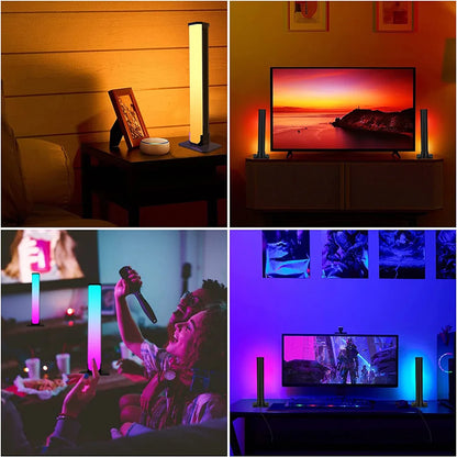 Smart LED Light Bars RGB Smart 16 Colour TV Backlights Remote Music Sync Gaming Lights Rhythm Ambient Pickup Lamp Mood Lighting