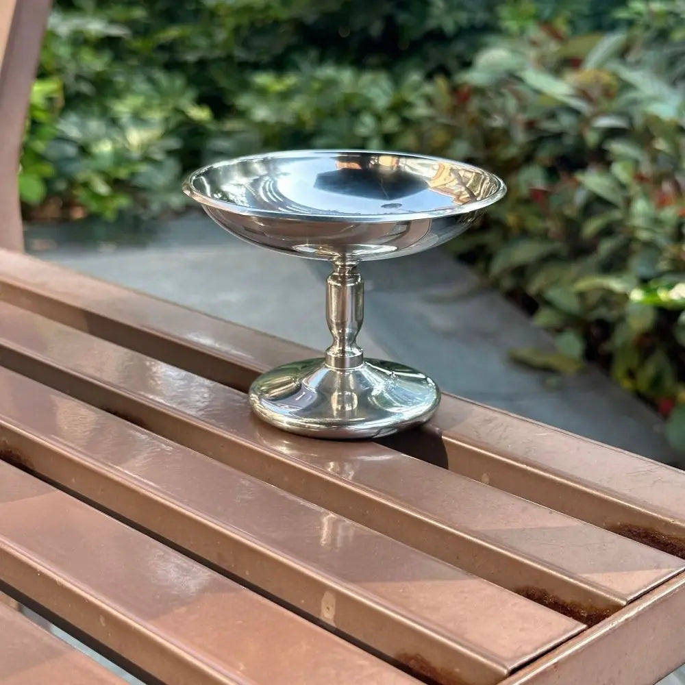 Containerss Stainless Steel Ice Cream Cup Multi-Function Silver Snacks Storage Cup Fashion Tall Fruit Bowl Party Bar