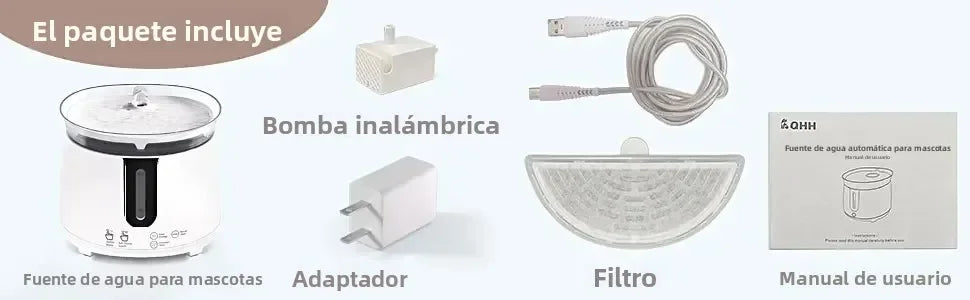 AQHH App Control Cat Water Fountain Wireless Pump Pet Water Fountain Inside Automatic Smart Fountain fuente de agua para gato