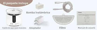 AQHH App Control Cat Water Fountain Wireless Pump Pet Water Fountain Inside Automatic Smart Fountain fuente de agua para gato