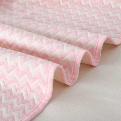 4Layer Waterproof Baby Diapering Changing Pad 70*50cm Ripple Pattern Crib Urine Mats Reusable Infant Toddler Bedding Accessories