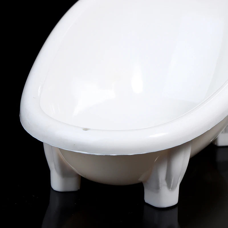 Dollhouse Miniatures Bathtub Furniture Bathroom Accessories Kids Pretend Toy