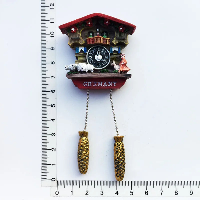 Beautiful Fridge Magnets Souvenir Cuckoo Clock Fridge Magnet Refrigerator Stickers Decorative Magnets Magnetico Refrigerador