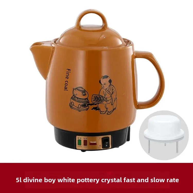 Shanyoujia Ceramic One-Piece Electrochemical Health Pot Automatic Boiling Medicine Pot Insulated Electric Heating Pharmacy Pot