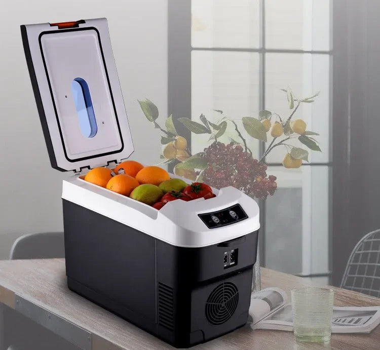 US/EU 220-240V 10L Car Home Refrigerator Mini Fridges 12/24V Freezer Cooler Heater Food Storage Box For Car Home Camping