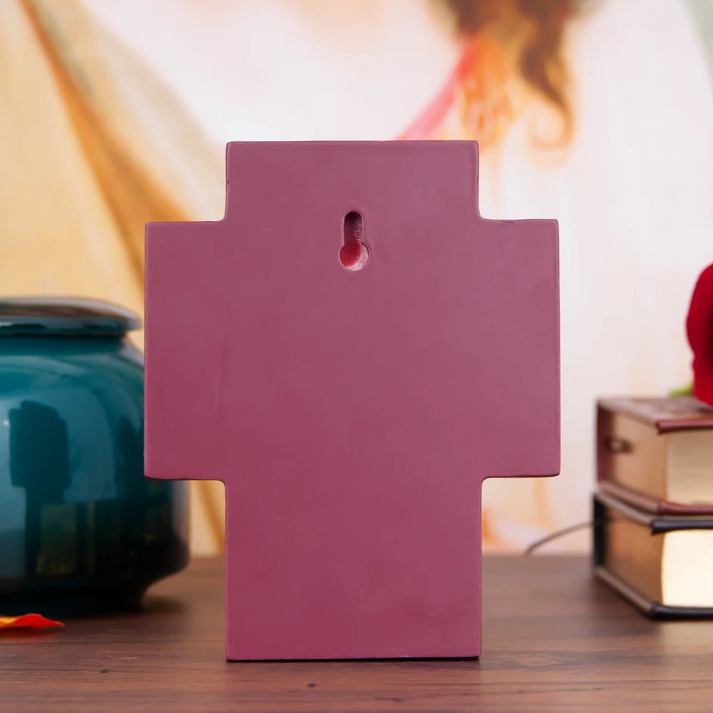 Orthodox Church Icon Metal Jesus Statue Religion Character Image Church Home Wall Hanging Wood Frame Icon