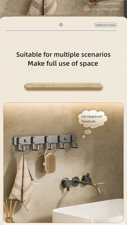 Hooks Over The Door 6 Hooks Clothes Coat Hat Towal Hanger Bathroom Organizer Rack By Hanger Holder Home Kitchen Accessories