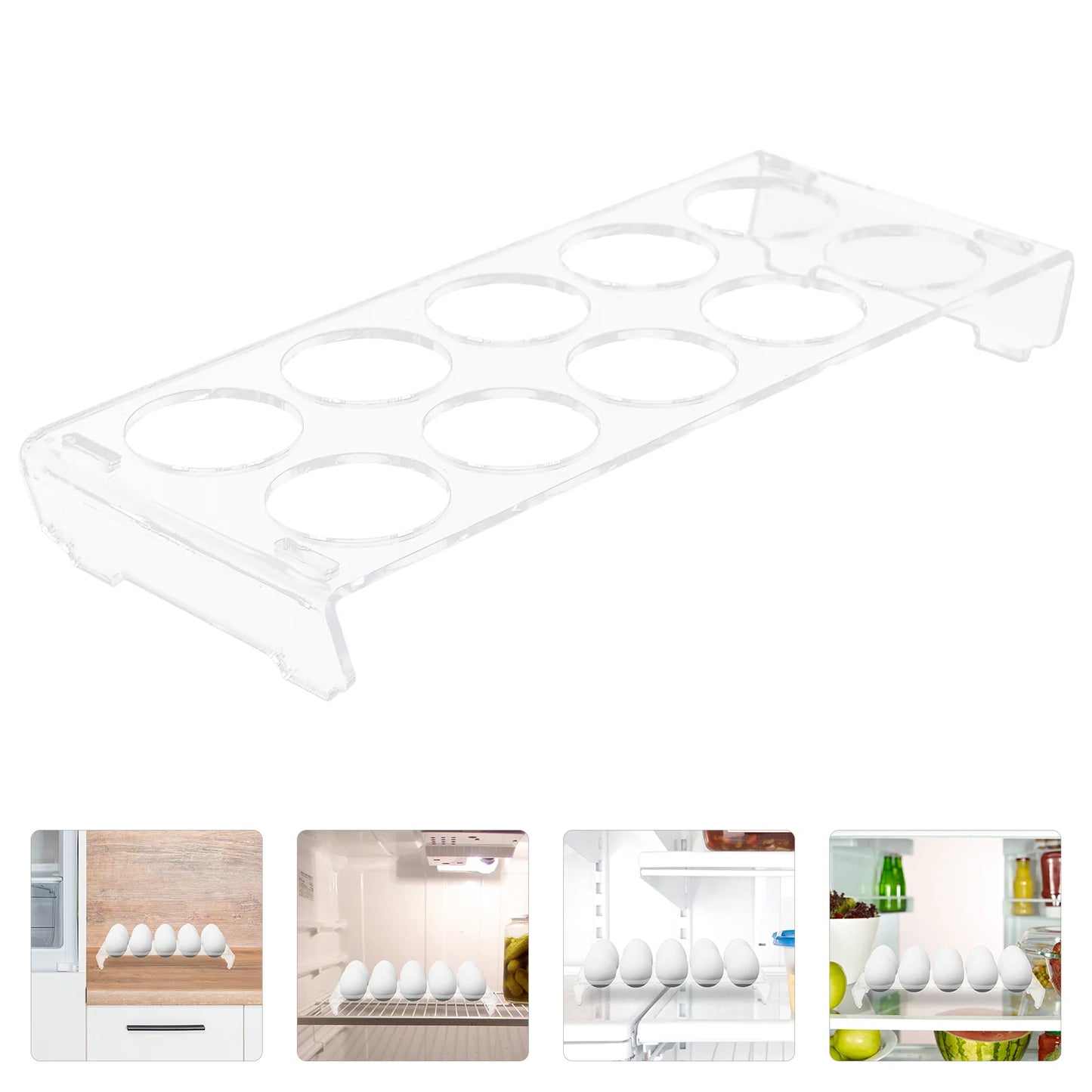 Egg Kitchen Organizers And Storage Carrier Dispenser For Refrigerator Fridge Bin