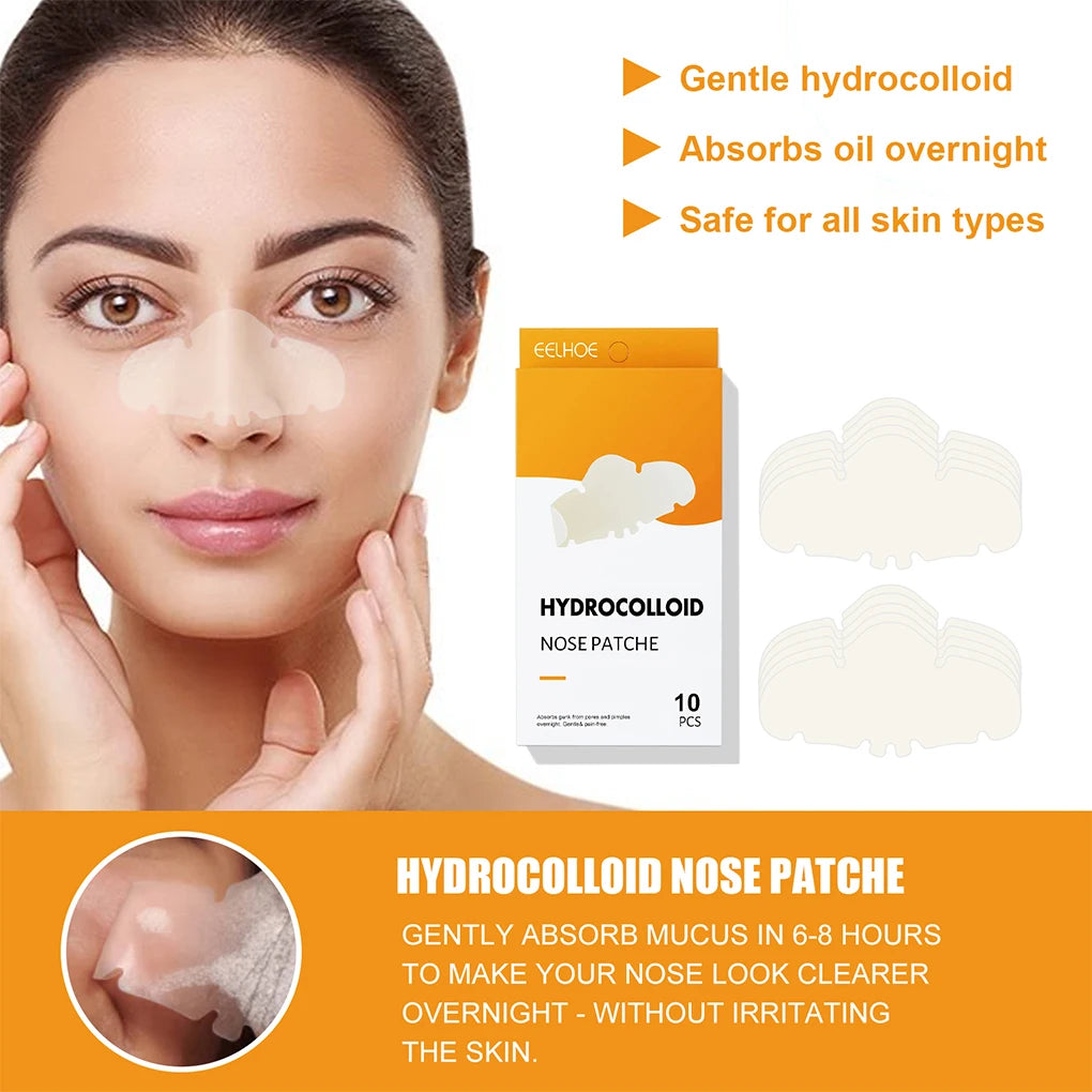 10 Pieces Nose Patch Hydrocolloid Skin Pimple Patches Blackheads Pad