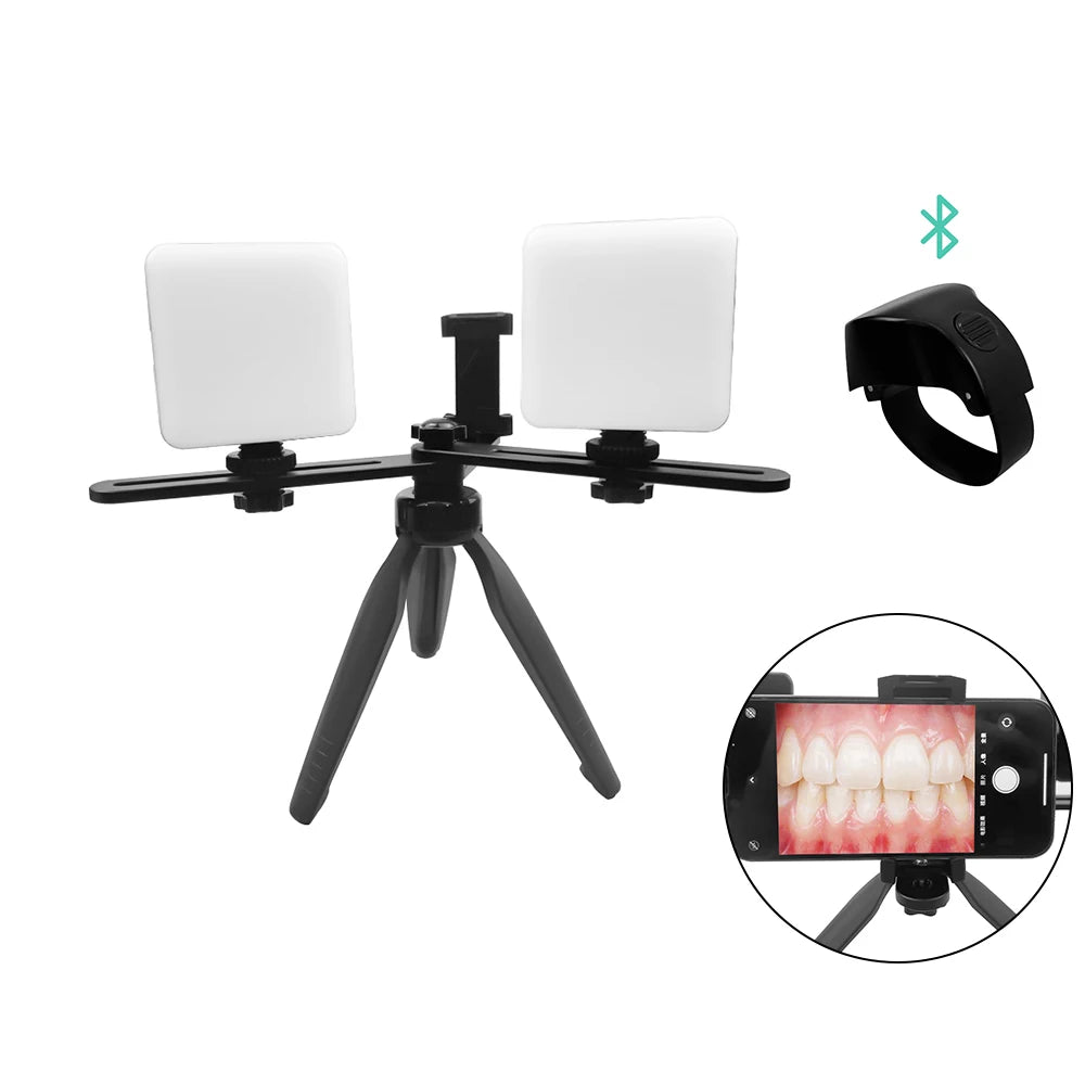 Dental Oral Photography LED Lamp Oral Filling Flash Light Phone Photo Video Flashlight Lighting Dentistry Equipment Bluetooth