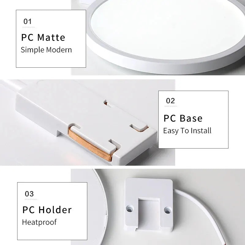 LED Ceiling Light Modern Small Round 6W 9W 13W 18W 24W 110V 230V Led Panel Light For Toilet Porch Utility Room Bathroom Lamps