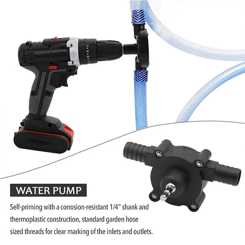 Household Water Pump Hand Drill Self Priming Pump Cordless Electric Screwdriver Elements Personal Car Part Ornaments
