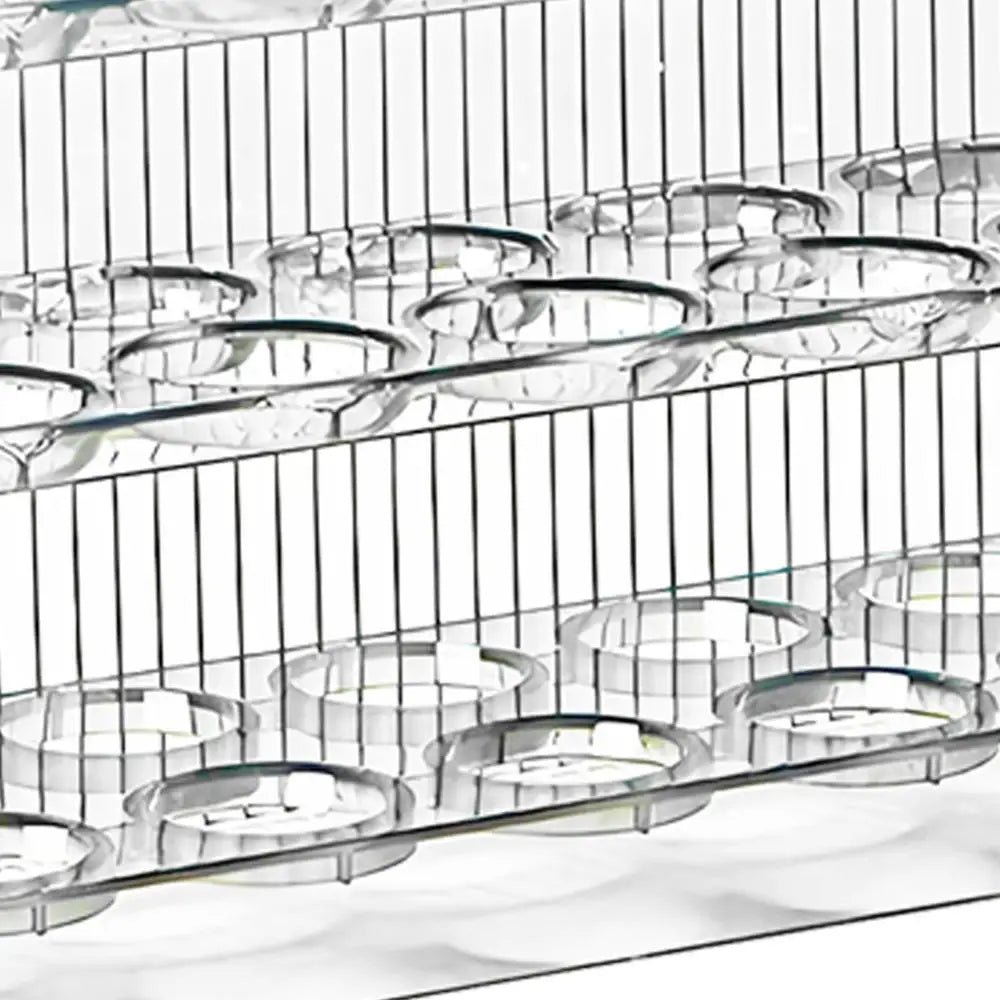 Egg Holder for Fridge 3-Tier Egg Organizer for Fridge With Time Scale Large Capacity Reversible Egg Rack Space-Saving Egg Keeper