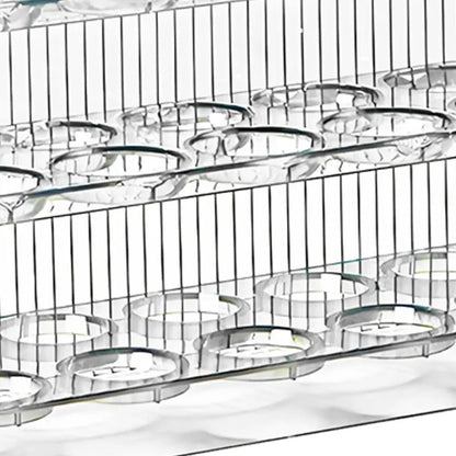 Egg Holder for Fridge 3-Tier Egg Organizer for Fridge With Time Scale Large Capacity Reversible Egg Rack Space-Saving Egg Keeper