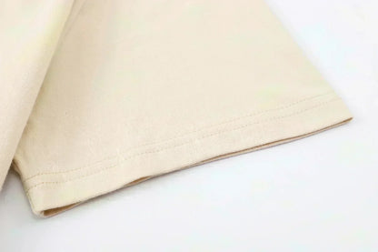 Short-sleeved T-shirts for men are a trendy summer fashion choice, featuring loose and casual prints from trendy brands