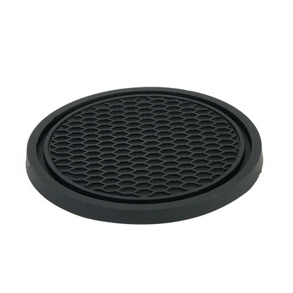 2pcs Black Car Auto Cup Holder Anti Slip Insert Coasters Pads Interior Accessories For Most Cups Accessories