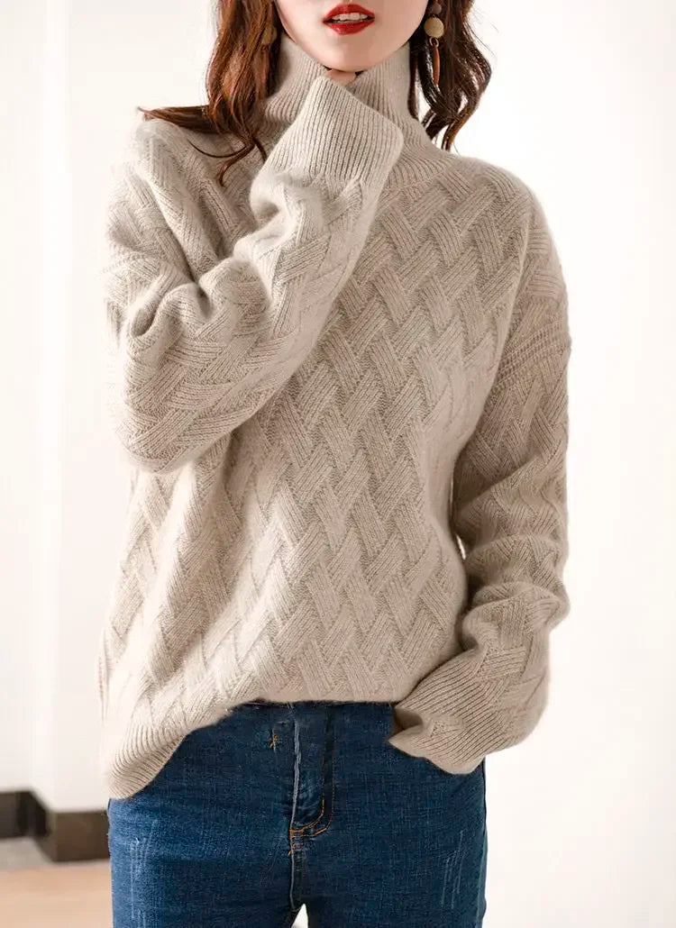 Oversize Thick Sweater S- XLWomen Loose Sweater Winter Casual Chic Cashmere Pullovers Pullover Female Long Sleeve