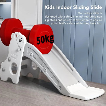 Kids Slide Folding Sheep Slide toy Super Load-bearing 2 Stairs Climber Play Slide for 6 month - 2 years Toddlers Outdoor/indoor