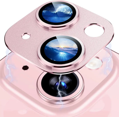 Blue Camera Lens Protection Cover For IPhone 16 15 Pro Max 16 Plus 13 12 Mini 14 13 Pro Max Tempered Glass Protector Accessories