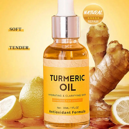 30ml Turmeric Oil Facial Turmeric Serums Deep Moisture Serums Turmeric Freckle Whitening Serum Nourish Smooth Face Skin Care