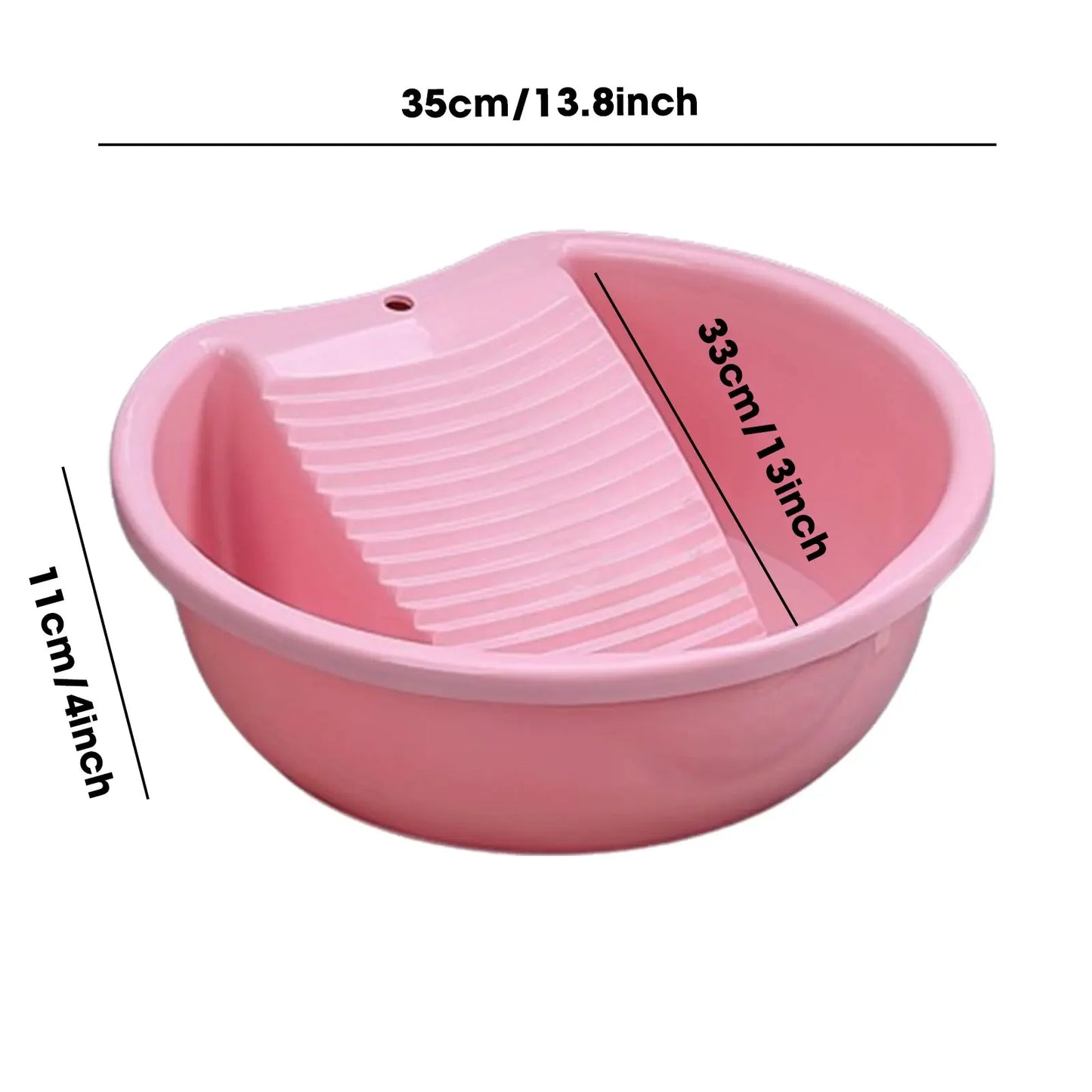 Washboard Basin Convenient Non Slip Plastic Washboard Washing Clothes Laundry Basin for Clothes T Shirts Blouses Socks Hand Wash