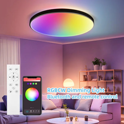 2025 NEW Smart lamp Led RGB Ceiling Light 24W/40W AC85V-265V Ultra Thin Bluetooth APP Control Lamps for room led light version