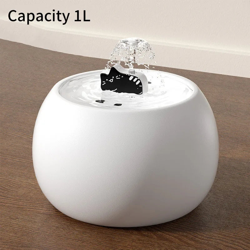 Automatic Pet Water Dispenser Electric Live Water Circulating Filter Ceramic Water Fountain For Cats Water Dispenser Accessories