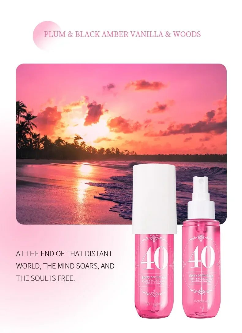 Body fragrance spray Fresh air Scent Long Fruity Non-irritating Portable Liquid Perfume Moisturizes Skin For Men And Women 90ml