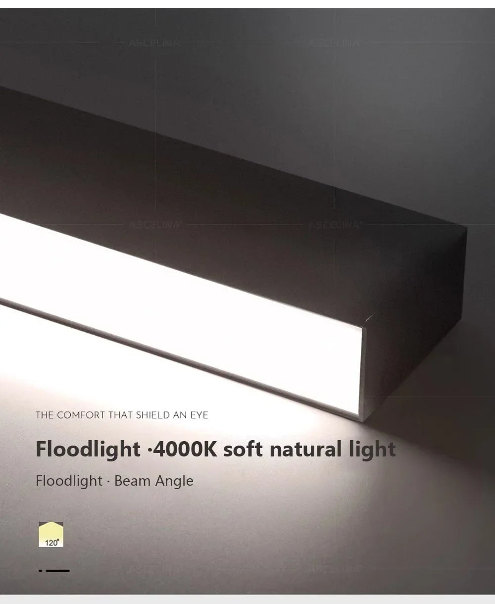 Modern LED Strip Light Long One Lamp Bright Installation For Living Room Aisle Balcony Entrance Hallway Corridor Office Lighting