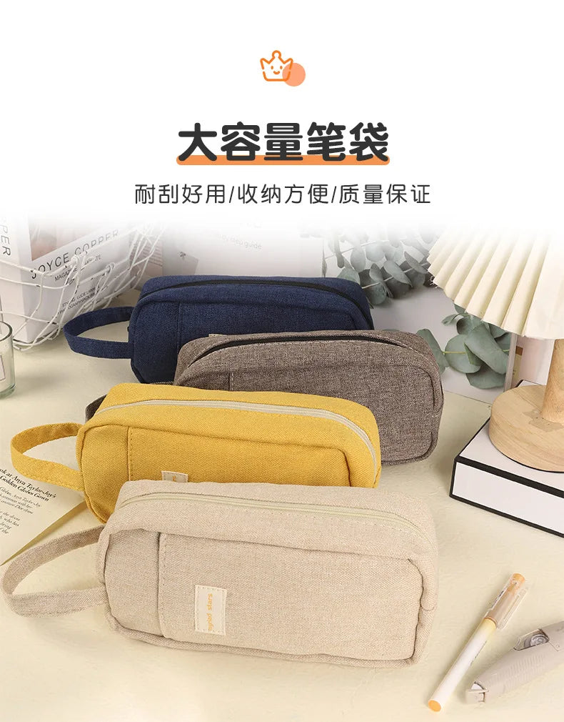 Large Capacity Pencil Case School Supplies Pen Case Estuches Escolar Pencilcase Kalemlik Trousse Kawaii Stationery pencil pouch