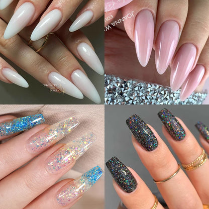 LILYCUTE Nail Gel Set 6W LED Lamp Full Manicure Set Vernis Semi Permanent Quick Extension Nail Kit Gel Set For Nails Tool Kit