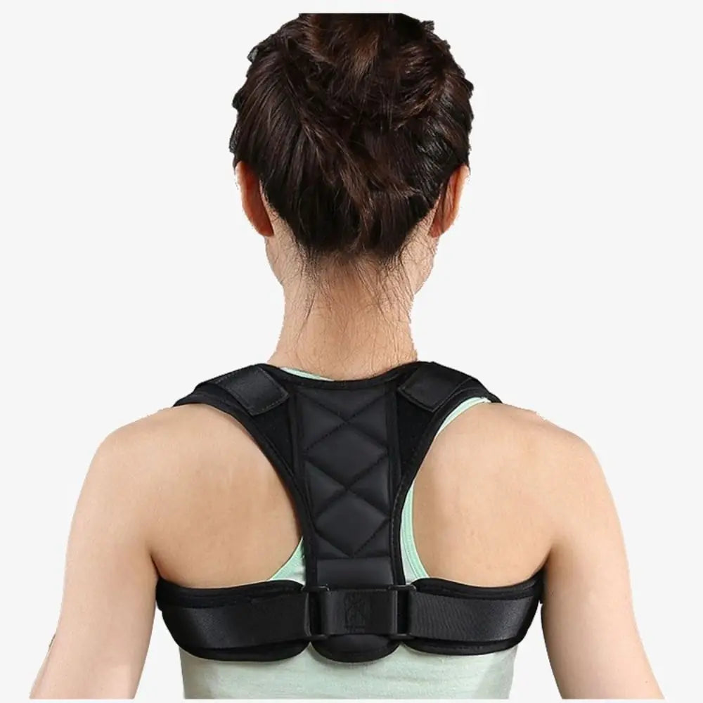Polyester Back Straightener Adjustable Full Back Back Posture Corrector Breathable Black Back Brace Posture Corrector Home