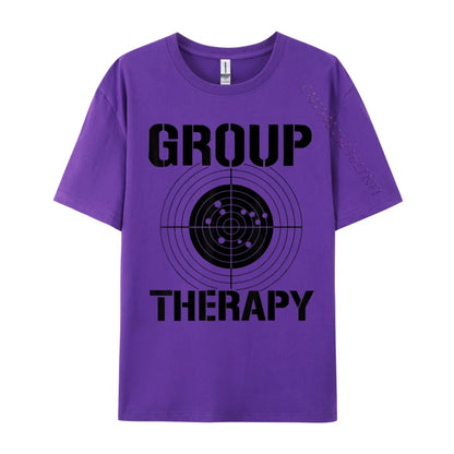 Men T-shirts Group Therapy Casual T-Shirt Retro Normal Cotton Men Tops Tees Casual Clothing Shirt Top Quality