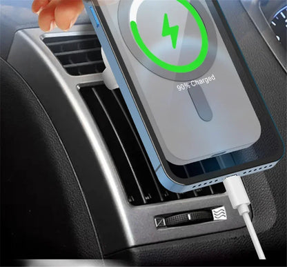 Car Phone Holder Stand Mount 30W Magnetic Car Wireless Charger For Magsafe iPhone 12 13 14 15 Pro Max Mini Fast Charging Station