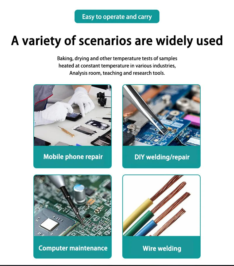 Xiaomi Wireless Charging Electric Soldering Iron Solder Iron Mini Portable Soldering Iron Tip Rework Accessories Tool Parts NEW