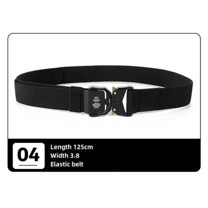 New Tactical Belt Quick Release Elastic Belt Casual Tooling Training Belt Men's Trousers Belt
