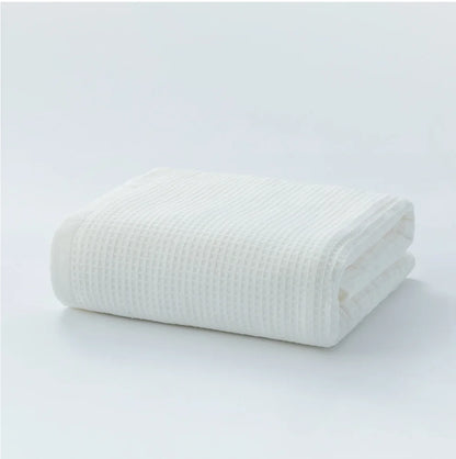 100% Cotton Double Layer Waffle Terry Bath Towel Soft Shower Towels Beach Towels Home Bathroom Towel For Adults