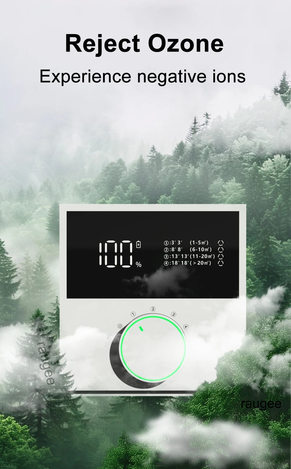 Air Purifier Odor Eliminator Negative Ion Generator Smart Air Freshener USB Rechargeable Portable Air Purifier for Home Toilet