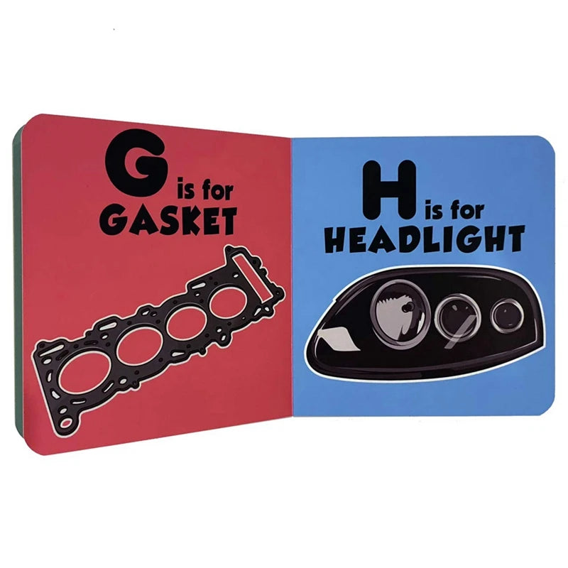 ABC's For Future Race Car Drivers Alphabet Book (Baby Book, Children's Book, Toddler Book) Durable