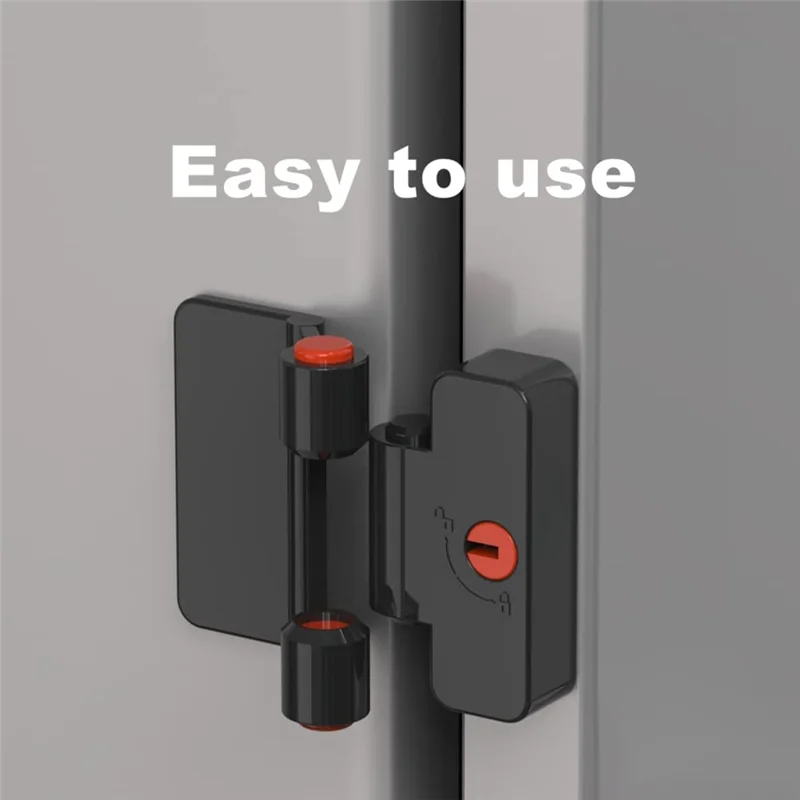 SOFT-Refrigerator Door Locks, Double Button Bonded Refrigerator Locks, Keyed File Drawer Locks Child Proof Freezer Door Locks