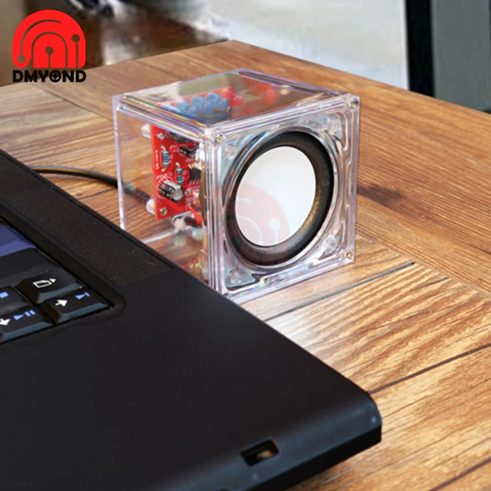 Portable BL Speaker Production Kit Electronic DIY Parts Transparent Speaker Parts Welding Training Accessories Audio Parts DIY