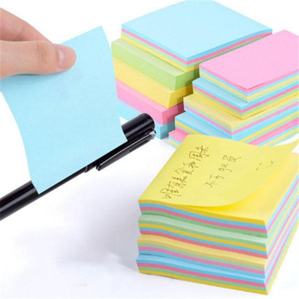 50 Sheets/pad Transparent Sticky Notes Pad Waterproof Self-Adhesive Clear Memo Message Reminder Home Office School Supplies