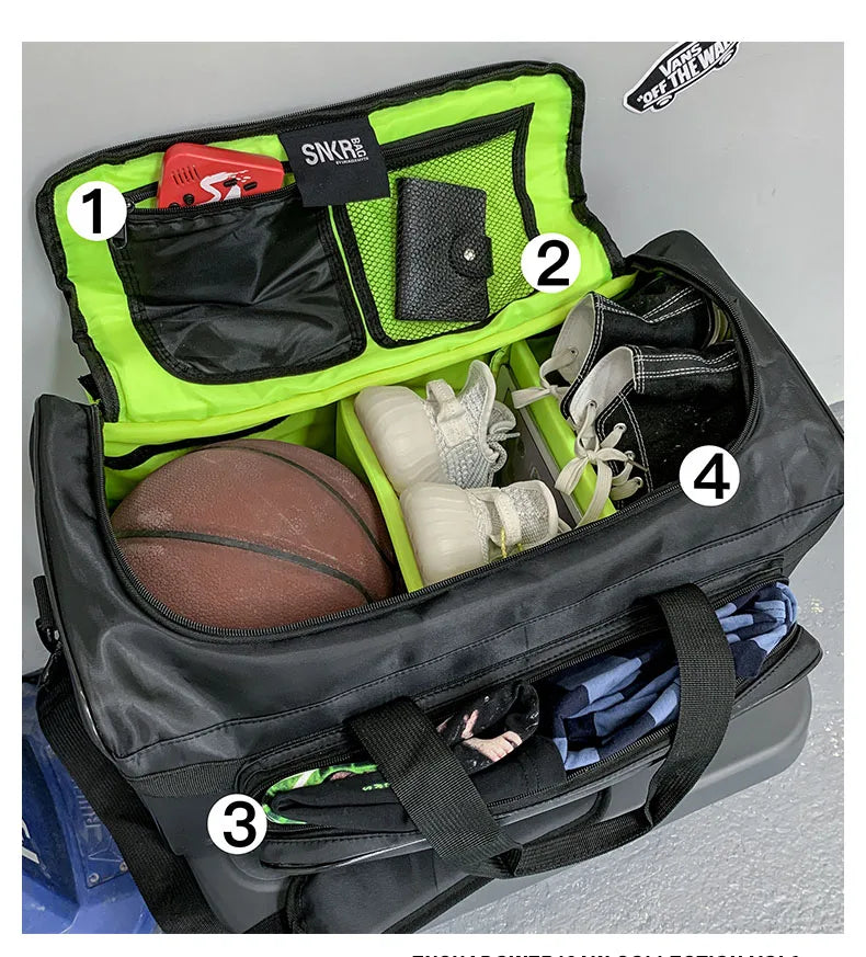 Customized sports basketball bag large capacity travel bag printed personalized logo soccer storage bag