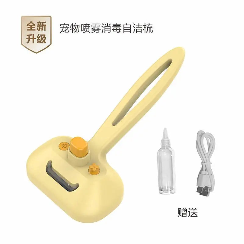 Type-c Rechargeable Pet Spray Disinfection Self-cleaning Comb Pet Massage Comb Steam Brush for Hair Care