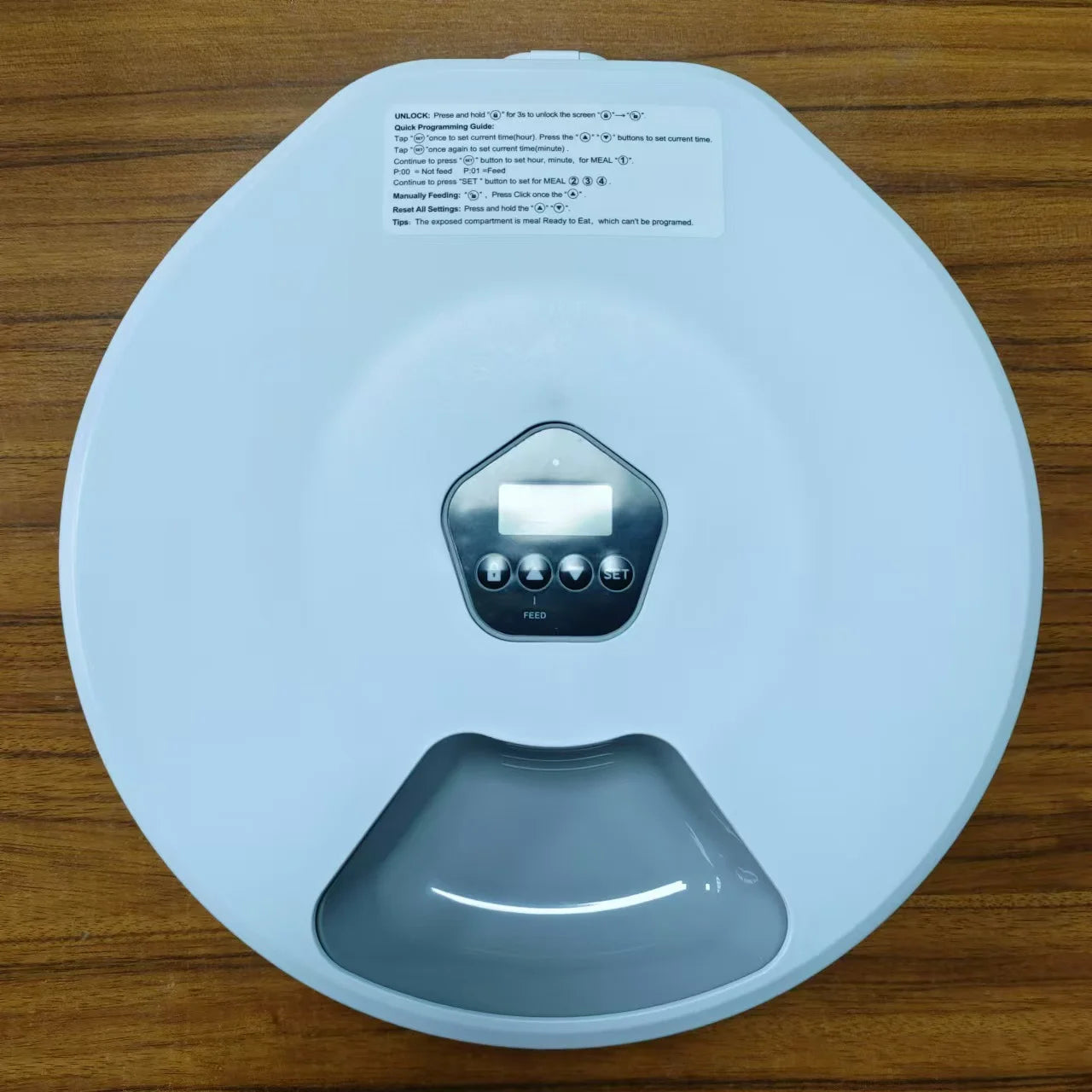 Automatic Wet/Dry Food Pet Feeder 5-Meal Timer Dispenser Programmable Smart Feeder for Cat/Dog Small Pet Supplies