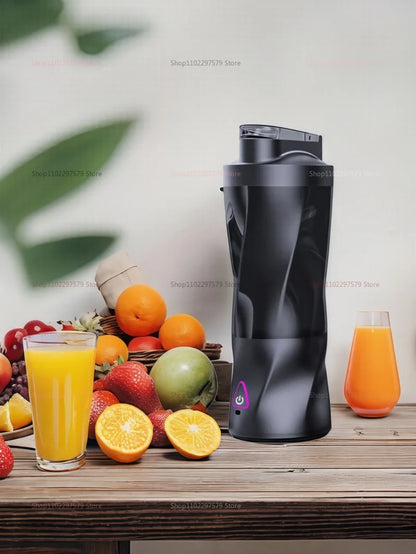 New Portable Juicer Blender USB Rechargeable 700ML Large Capacity Outdoor Fruit Mixer Smoothie Cup Travel Mixer with 4 Blades