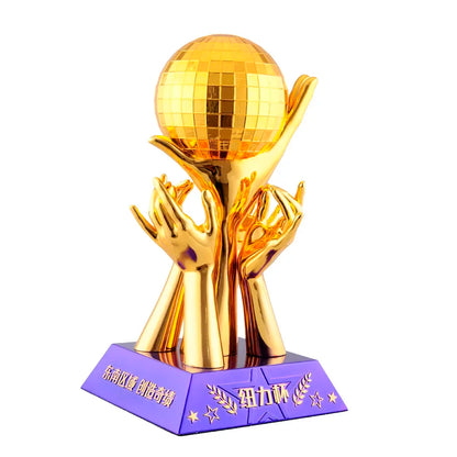 Maximum High Quality, Sports  Souvenirs with Colful Trophies,  Custom Logos  Text