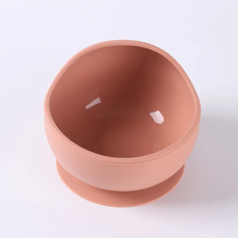 Children Silicone Suction Cup Bowl Feeding Tableware Infant Non-slip Training Learning to Eat Bowl Baby Complementary Bowl